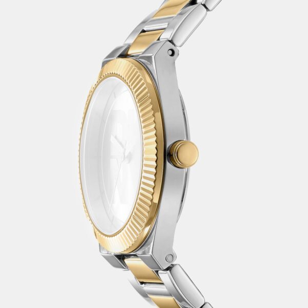 DK1L102M0245_Side Logo Women Quartz Silver Dial Analog Stainless Steel Watch DK1L102M0245