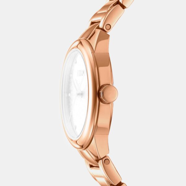 DK1L110M0065_Side Everyday Women Quartz Rose Gold Dial Analog Stainless Steel Watch DK1L110M0065