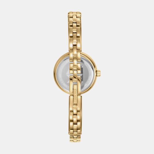 Logo Women Quartz Green Dial Analog Stainless Steel Watch DK1L115M0045