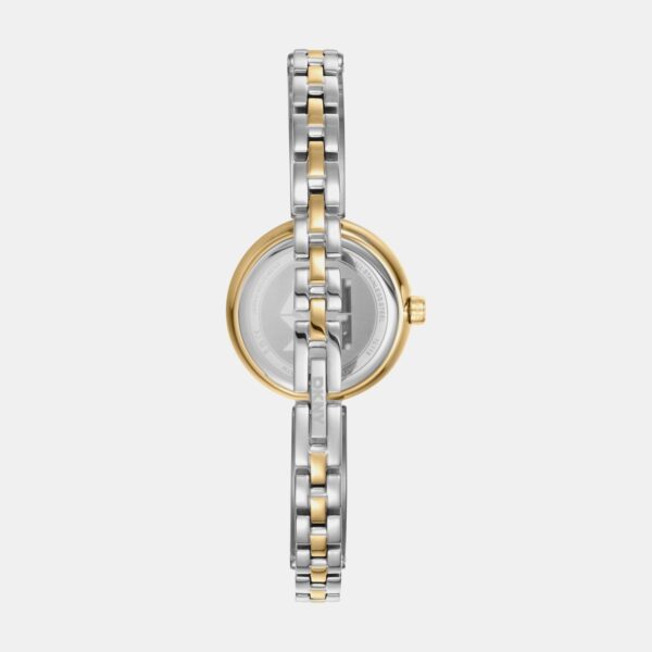 Logo Women Quartz Silver Dial Analog Stainless Steel Watch DK1L115M0065