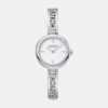 Logo Women Quartz White Mother Of Pearl Dial Analog Stainless Steel Watch DK1L115M0215