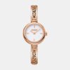 Logo Women Quartz White Mother Of Pearl Dial Analog Stainless Steel Watch DK1L115M0235