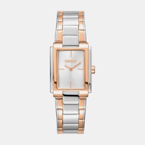 Everyday Women Quartz Silver Dial Analog Stainless Steel Watch DK1L121M0095