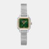 DK1L123M0065_Front Everyday Women Quartz Dark Green Dial Analog Stainless Steel Watch DK1L123M0065