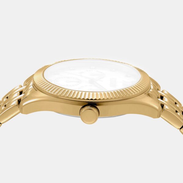 Everyday Women Quartz Silver Dial Analog Stainless Steel Watch DK1L128M0065