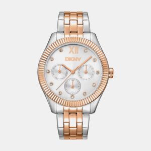 Everyday Women Quartz Silver Dial Analog Stainless Steel Watch DK1L128M0095