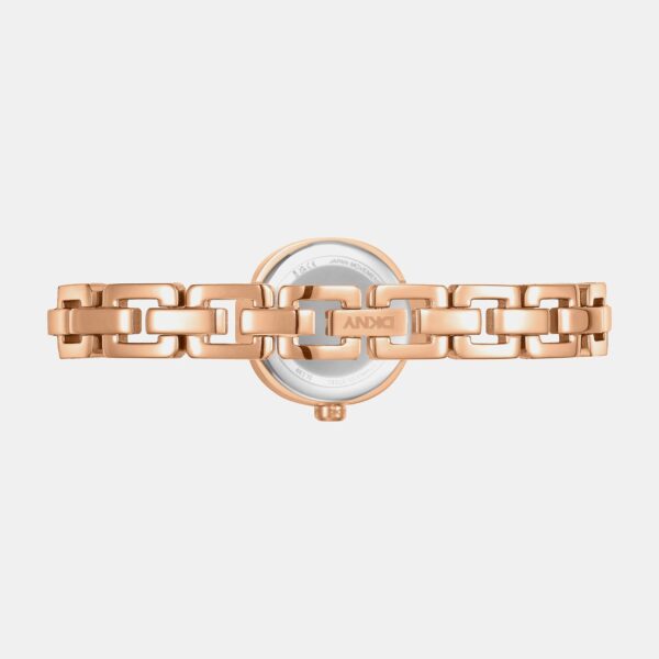 DK1L139M0045_Back Everyday Women Quartz Rose Gold Dial Analog Stainless Steel Watch DK1L139M0045