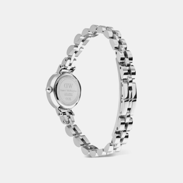 Petite Mini Arch 3 Link Women Quartz White Dial Analog Stainless Steel Watch DW00100853K