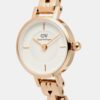 Petite Women Quartz White Dial Analog Stainless Steel Watch DW00100854K