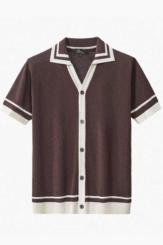 Cole Contrast Button-Up