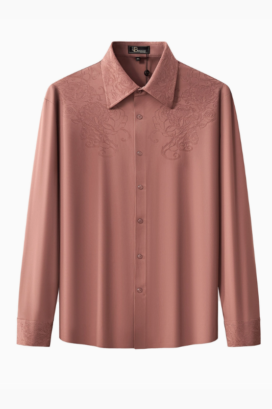 Dylan-Shorts_27 Rose Éclat Emboss Shirt