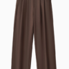 Wellington Side-Tab Trousers- Coffee