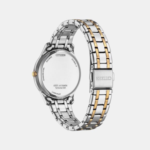 Eco-drive Women Quartz Silver Dial Analog Stainless Steel Watch EM0416-78A