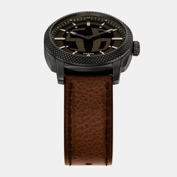 FS6165-3 Machine Big Tic Men Quartz Dual Tone Dial Analog-digital Leather Watch FS6165