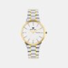 Men Quartz Silver Dial Analog Metal Watch G8505D-M1203