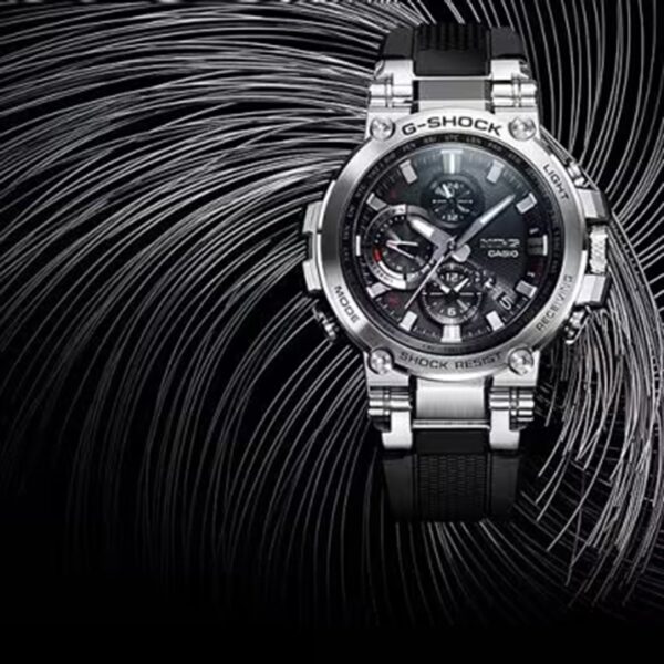 G866-6 G-Shock MT-G Men Solar Black Dial Chronograph Resin Watch G866