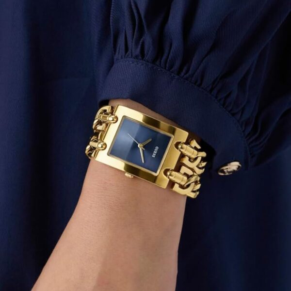 Women Quartz Blue Dial Analog Stainless Steel Watch GW0740L3