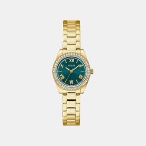 GW0841L9 Luna Women Quartz Teal Dial Analog Stainless Steel Watch GW0841L9