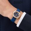 GW1000L4-7 Women Quartz Blue Dial Analog Silicone Watch GW1000L4