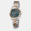 Women Quartz Turquoise Dial Chronograph Stainless Steel Watch GW1031L5