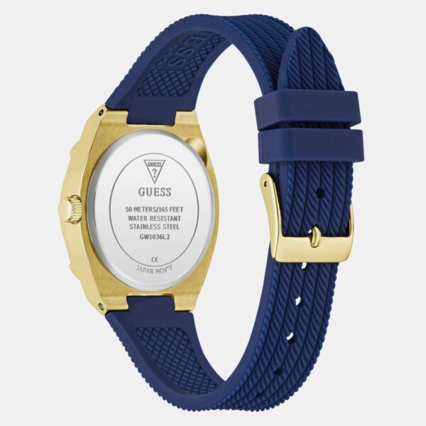 GW1036L2-4 Men Quartz Silver Dial Multi-Function Silicone Watch GW1036L2