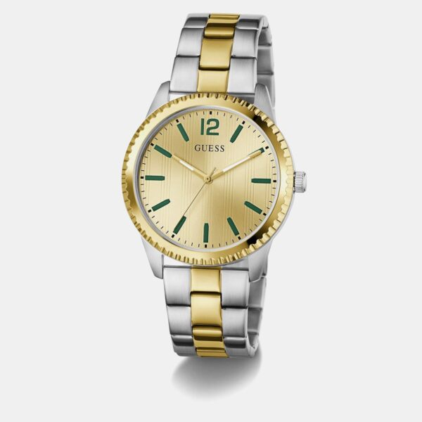 Men Quartz Champagne Dial Analog Stainless Steel Watch GW1062G4