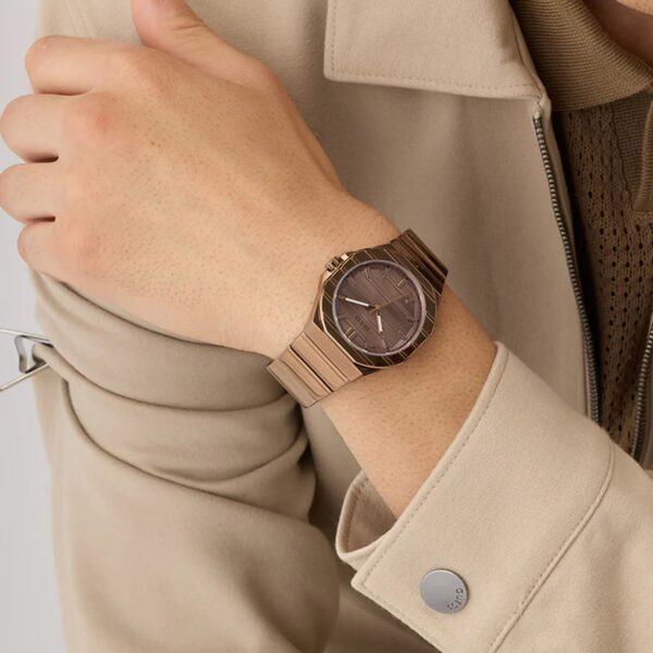 Men Quartz Bronze Dial Analog Stainless Steel Watch GW1070G3