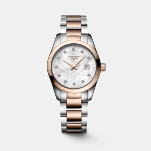 L22863877_jpg Conquest Classic Women Quartz White Mother Of Pearl Dial Analog Stainless Steel Watch L22863877