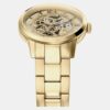 ME3280-1 Men Automatic Gold Dial Analog Stainless Steel Watch ME3280