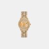 Phoebe Women Quartz Gold Dial Analog Stainless Steel Watch MK7565