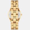 Phoebe Women Quartz Gold Dial Analog Stainless Steel Watch MK7565