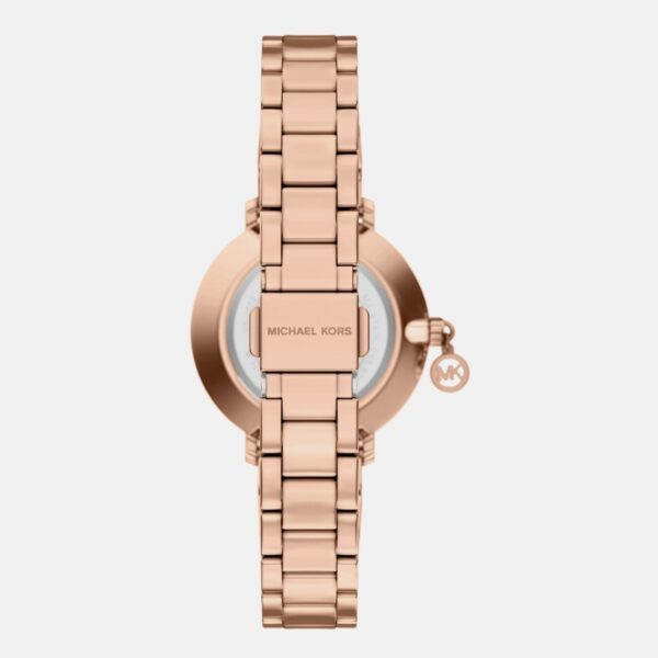 Pyper Women Quartz Rose Gold Dial Analog Stainless Steel Watch MK7573