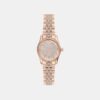 Lexington Women Quartz Rose Gold Dial Analog Stainless Steel Watch MK7576