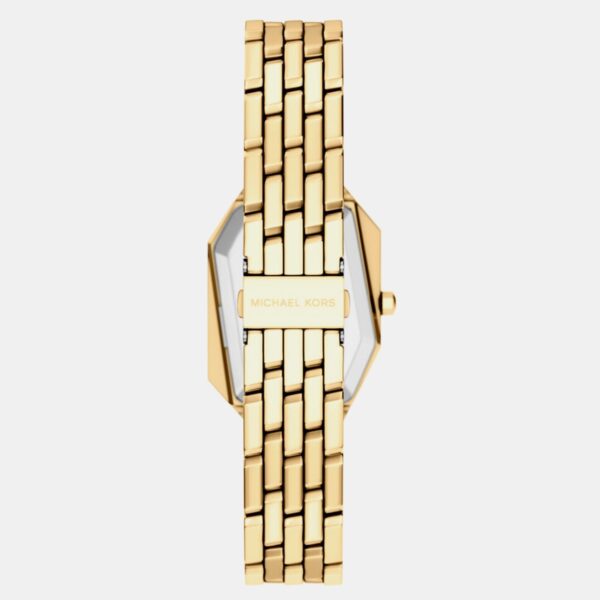 MK7590-1 Suri Women Quartz Gold Dial Analog Stainless Steel Watch MK7590