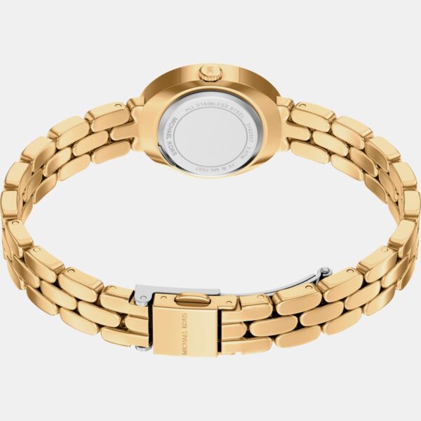 MK7596SET-7 Maude Women Quartz Gold Dial Analog Stainless Steel Watch MK7596SET