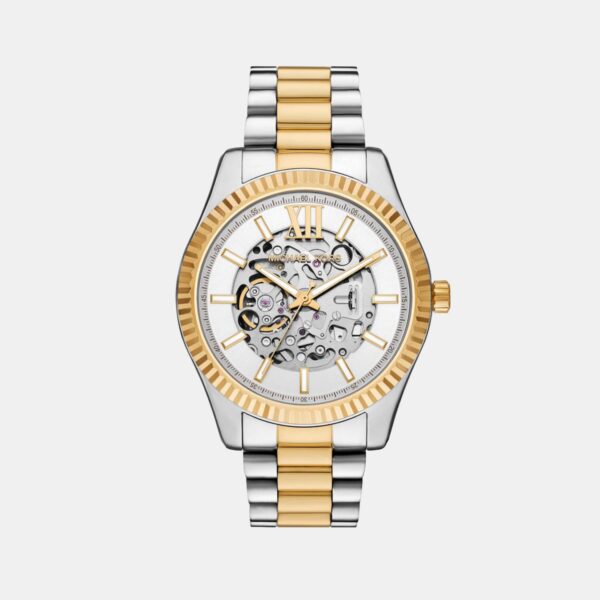 MK9243-1_jpg_b74a9ffe-f16f-4536-bbf5-d4f058c8143c Lexington Men Automatic White Dial Analog Stainless Steel Watch MK9243