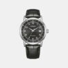 Men Automatic Black Dial Analog Leather Watch NJ0210-05E