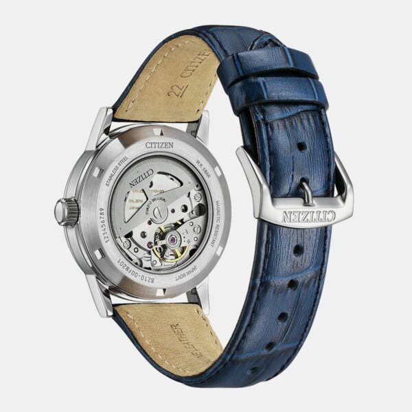 NJ0210-13L-2 Men Automatic Blue Dial Analog Leather Watch NJ0210-13L