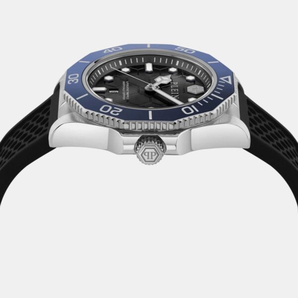 Men Quartz Black Dial Analog Silicone Watch PW2GA0126