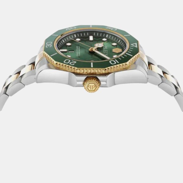 Men Quartz Green Dial Analog Stainless Steel Watch PW2GA0526