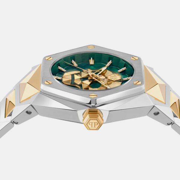 Men Quartz Green Dial Analog Stainless Steel Watch PWPWA0724