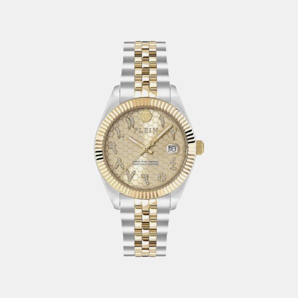 PWYFA0526-1 Women Quartz Gold Dial Analog Stainless Steel Watch PWYFA0526