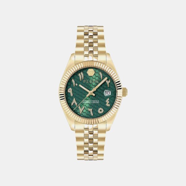 PWYFA0626-1 Women Quartz Green Dial Analog Stainless Steel Watch PWYFA0626