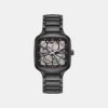 R27174712 True Square Men Automatic Black Dial Analog Ceramic Watch R27174712