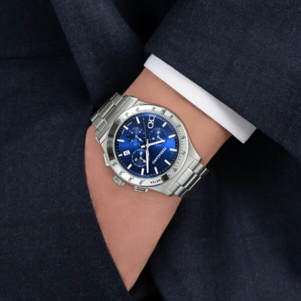 1927 Chrono Men Quartz Blue Dial Chronograph Stainless Steel Watch SFKZ00926