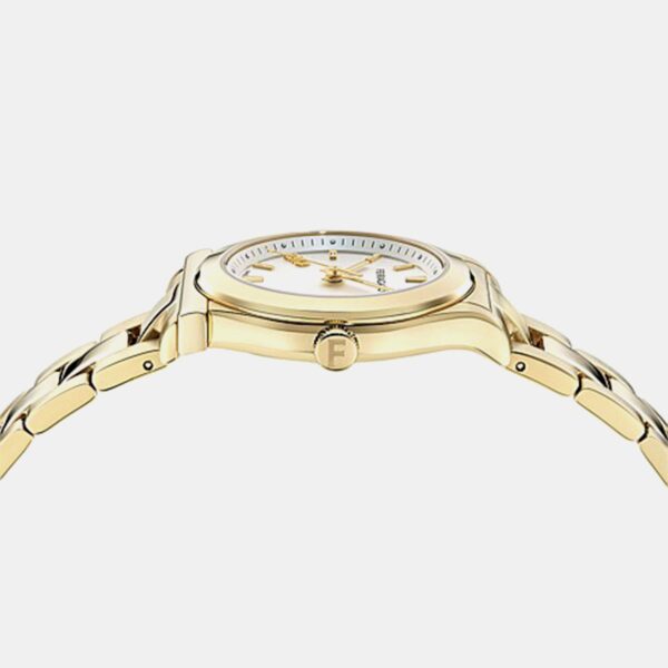 Women Quartz Silver Dial Analog Stainless Steel Watch SFNS00326