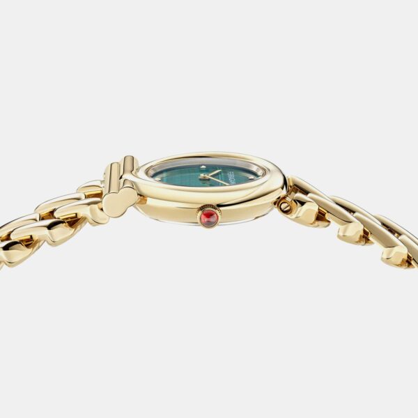 SFT200125-1 Women Quartz Green Dial Analog Stainless Steel Watch SFT200125