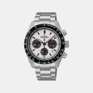 Prospex Men Solar White Dial Chronograph Stainless Steel Watch SSC961P1