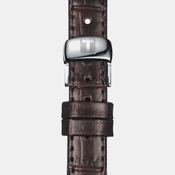 T0062071603800-1 Women Automatic Silver Dial Analog Leather Watch T0062071603800