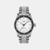Men Automatic White Dial Analog Stainless Steel Watch T1494071103100